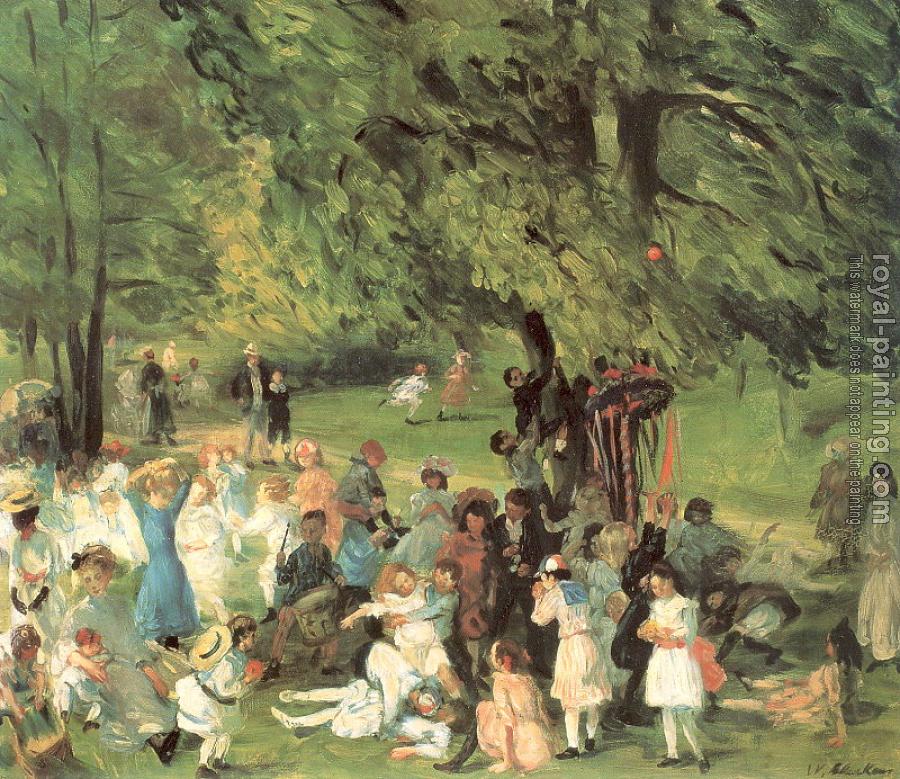 William James Glackens : May Day in Central Park